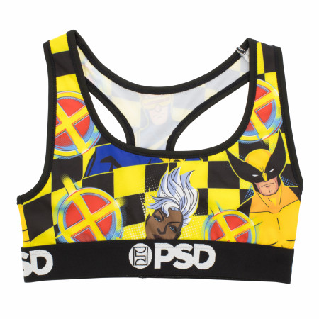 X-Men Animated Checkered PSD Sports Bra